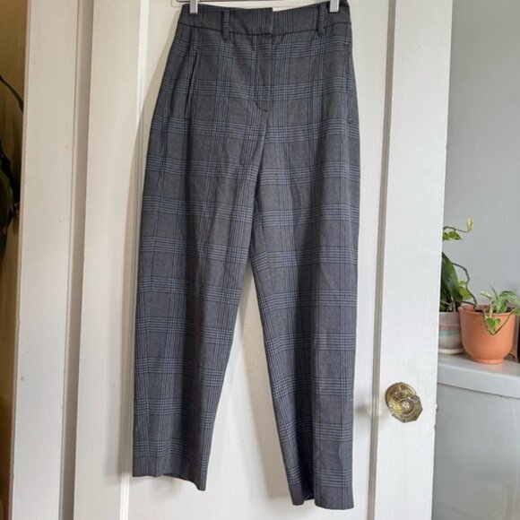 Pants - Aritzia Wilfred Plaid Tie Front Trousers NO BELT